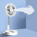 Ventilador Plegable Recargable USB con Humidificador Lámpara y Altura Ajustable