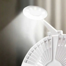 Ventilador Plegable Recargable USB con Humidificador Lámpara y Altura Ajustable